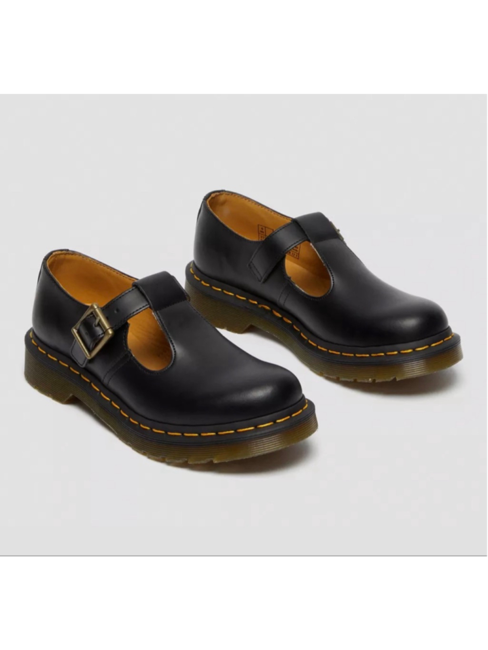 Women's Dr. Martens Polley SR Black Mary Jane Loafers - SoftWair Comfort Footbed